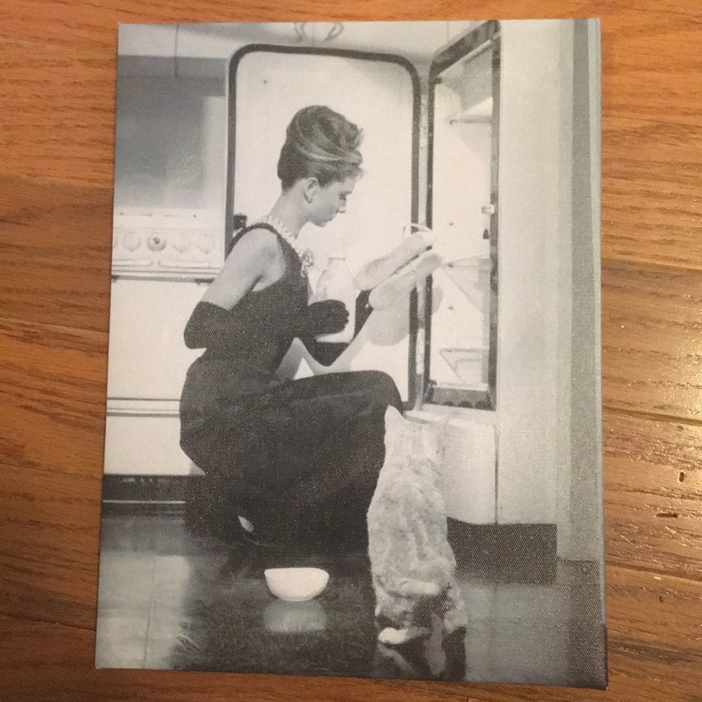 Wall art hanging, Breakfast at Tiffany’s scene